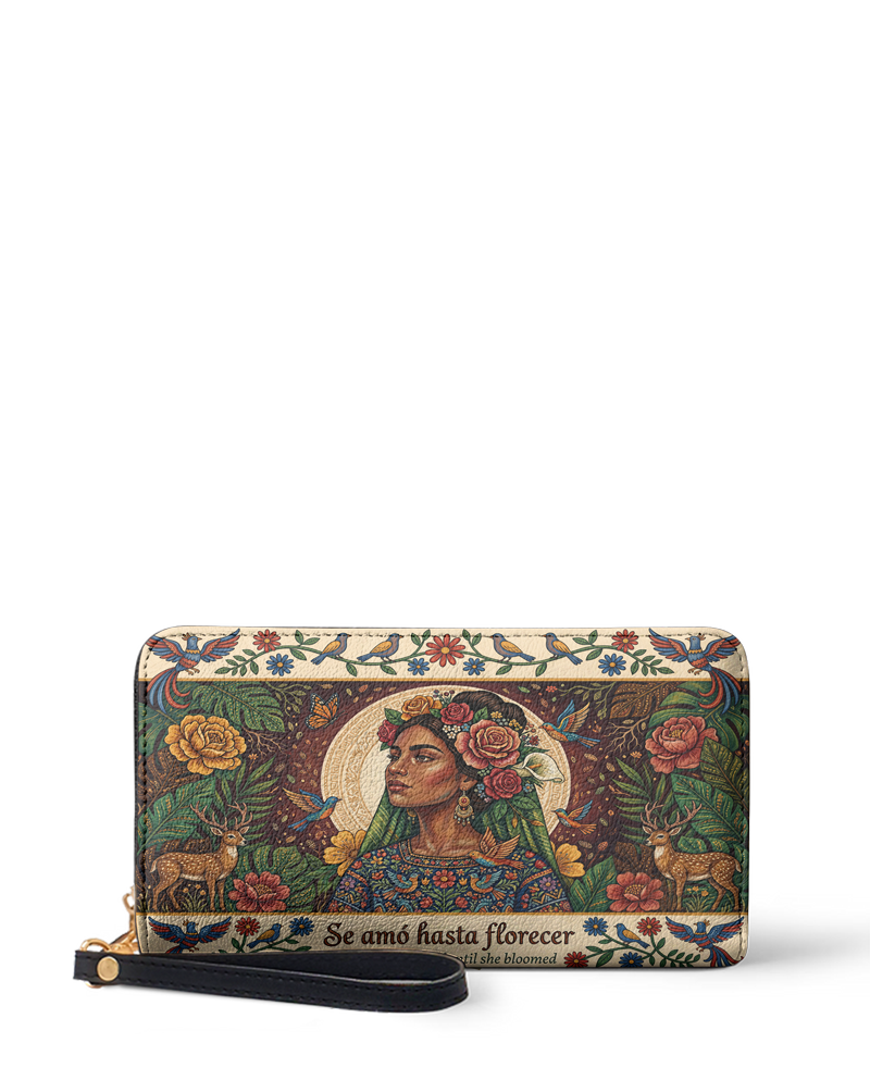 "Se amó hasta florecer" ver.8 Long Wallet