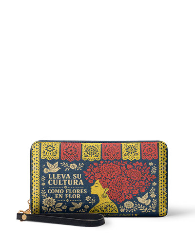"Lleva su cultura como flores en flor" ver.2 Long Wallet