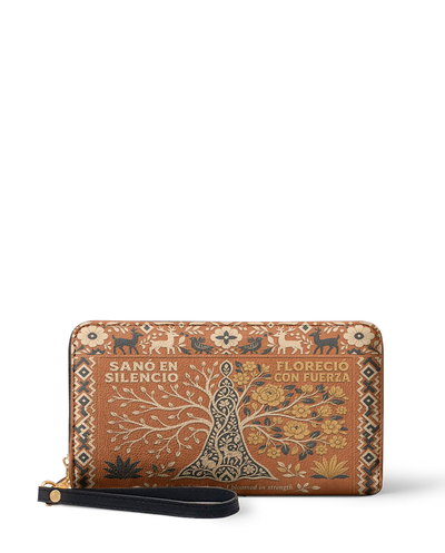 "Sanó en silencio, floreció con fuerza" ver.4 Long Wallet
