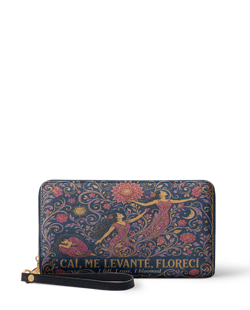 "Caí, me levanté, florecí" ver.5 Long Wallet