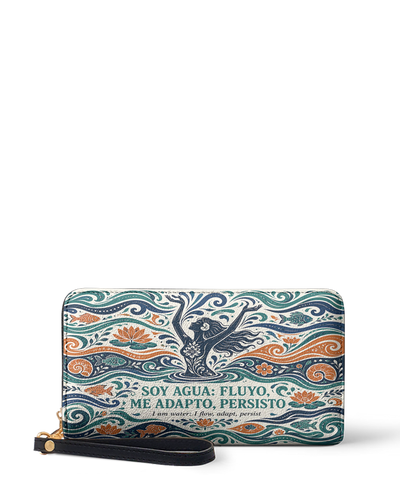 "Soy agua fluyo, me adapto, persisto" ver.1 Long Wallet