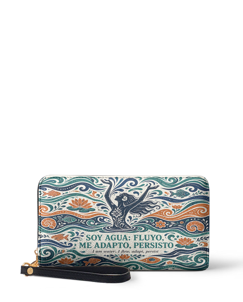 "Soy agua fluyo, me adapto, persisto" ver.1 Long Wallet