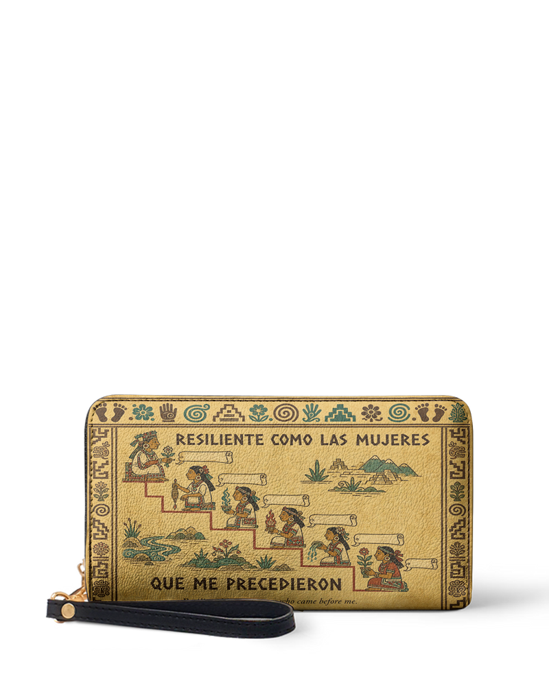 "Resiliente como las mujeres que me precedieron" ver.4 Long Wallet