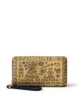 "Lleva su cultura como flores en flor" ver.5 Long Wallet