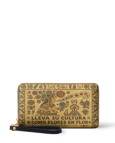 "Lleva su cultura como flores en flor" ver.5 Long Wallet