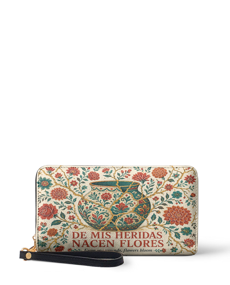 "De mis heridas nacen flores" ver.2 Long Wallet
