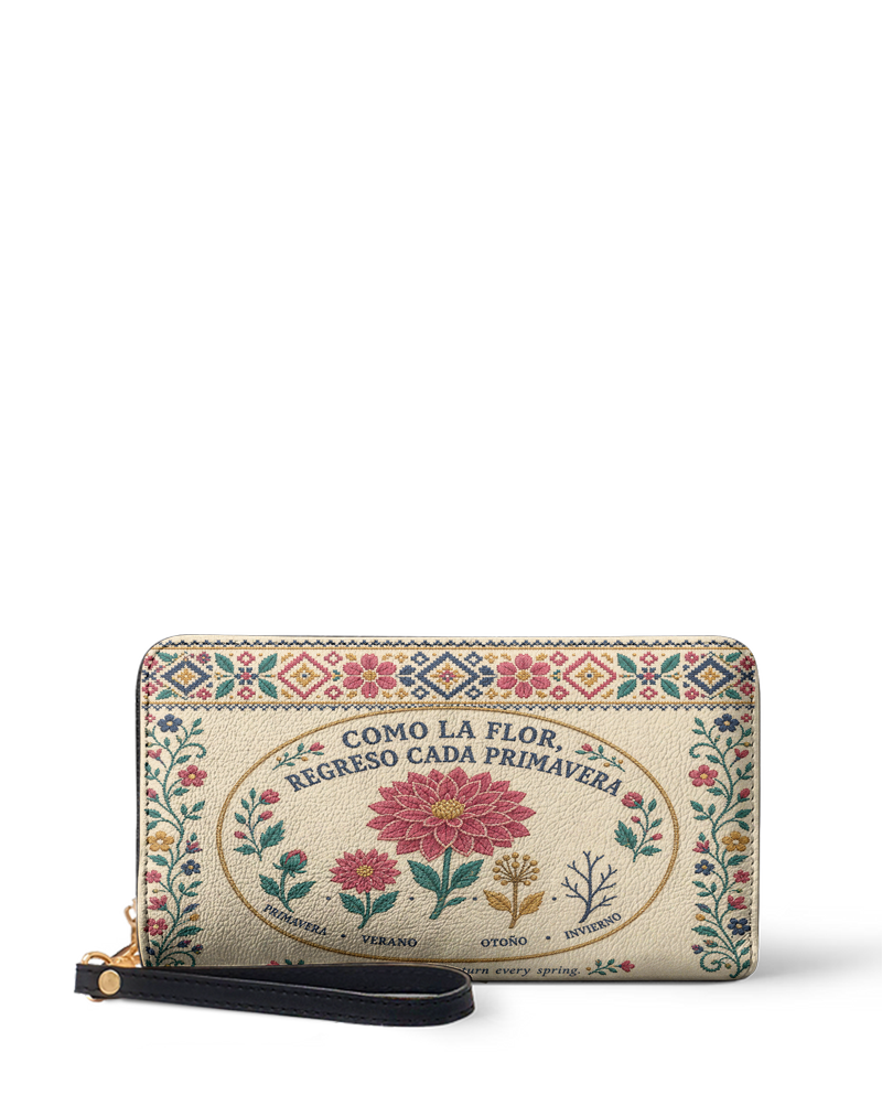 "Como la flor, regreso cada primavera" ver.3 Long Wallet