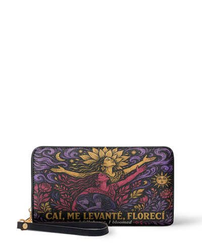 "Caí, me levanté, florecí" ver.4 Long Wallet