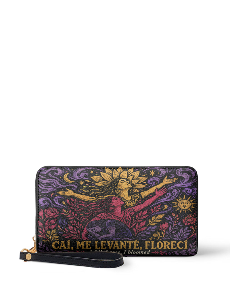 "Caí, me levanté, florecí" ver.4 Long Wallet