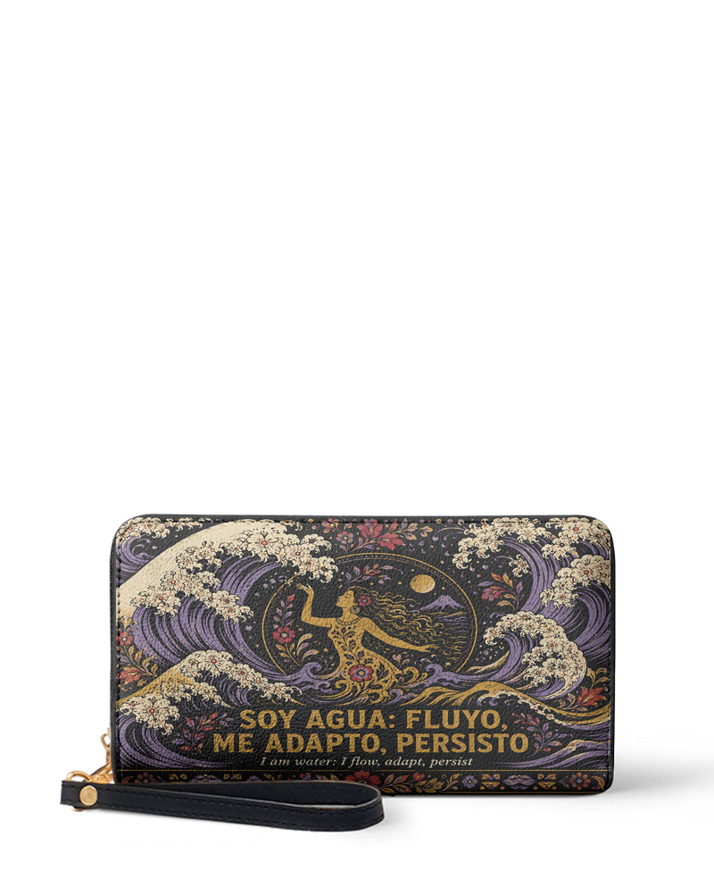 "Soy agua fluyo, me adapto, persisto" ver.2 Long Wallet