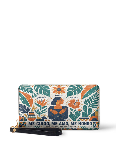 "Me cuido, me amo, me honro" ver.4 Long Wallet