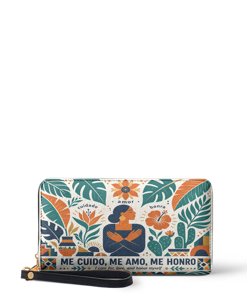 "Me cuido, me amo, me honro" ver.4 Long Wallet