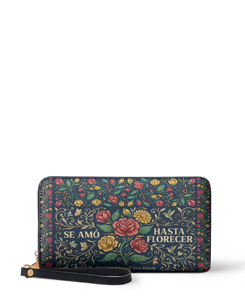 "Se amó hasta florecer" ver.6 Long Wallet