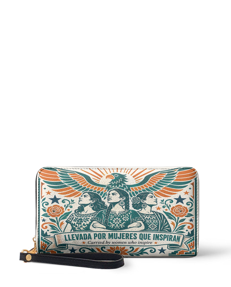 "Llevada por mujeres que inspiran" ver.3 Long Wallet