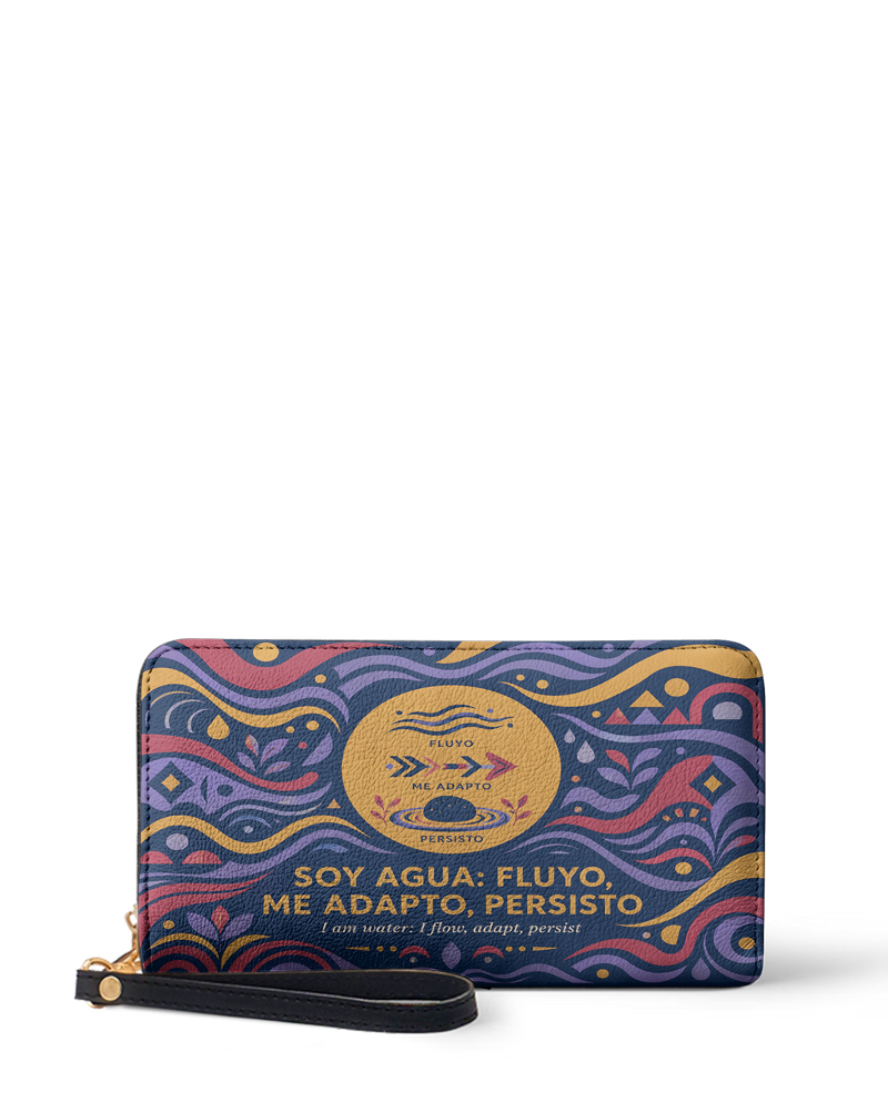 "Soy agua fluyo, me adapto, persisto" ver.3 Long Wallet