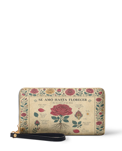 "Se amó hasta florecer" ver.5 Long Wallet