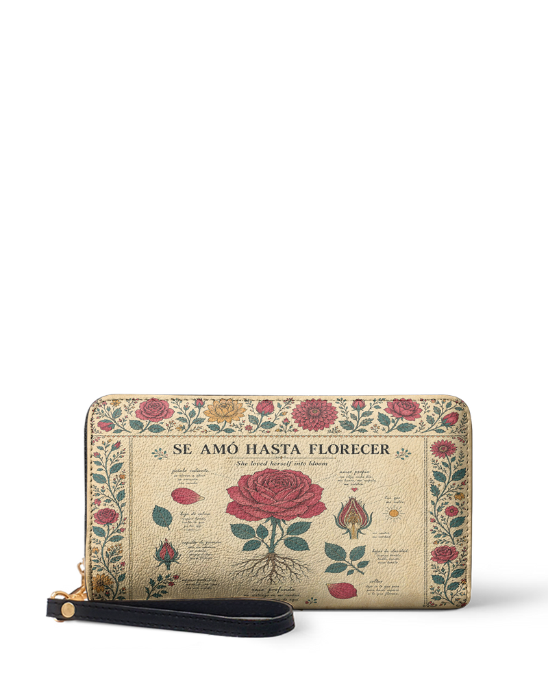 "Se amó hasta florecer" ver.5 Long Wallet