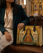 "Mi amor propio es sagrado" ver.2 Leather Handbag