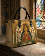 "Mi amor propio es sagrado" ver.2 Leather Handbag