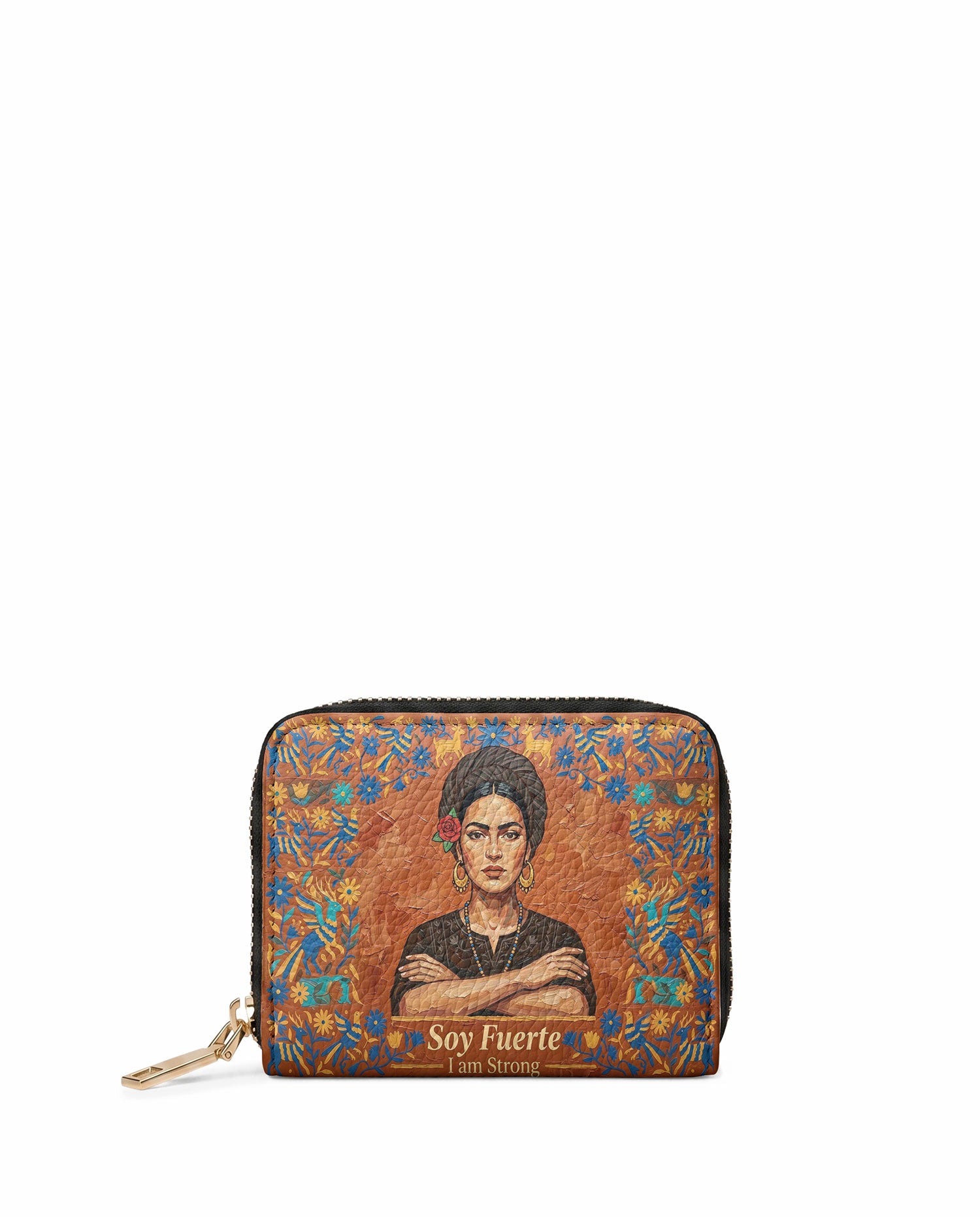 "Soy Fuerte" ver.5 Mini Wallet - front view | Paleta Bags