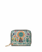 "Nací para brillar" ver.2 Mini Wallet - front view | Paleta Bags