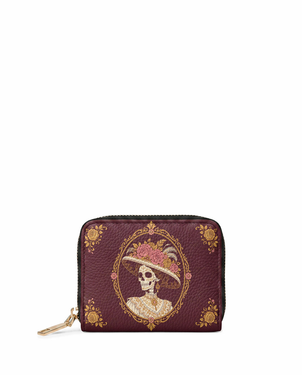 "CALAVERA" Mini Wallet - front view | Paleta Bags