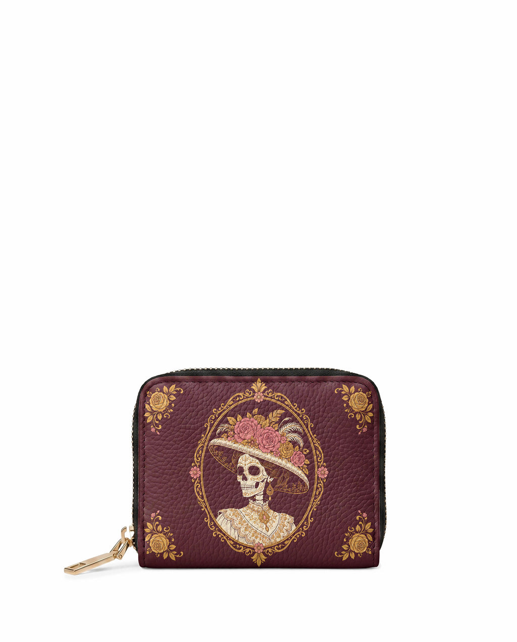 "CALAVERA" Mini Wallet - front view | Paleta Bags