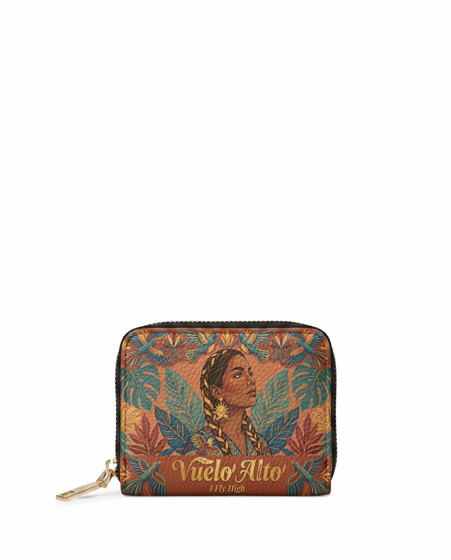 "Vuelo Alto" ver.1 Mini Wallet - front view | Paleta Bags