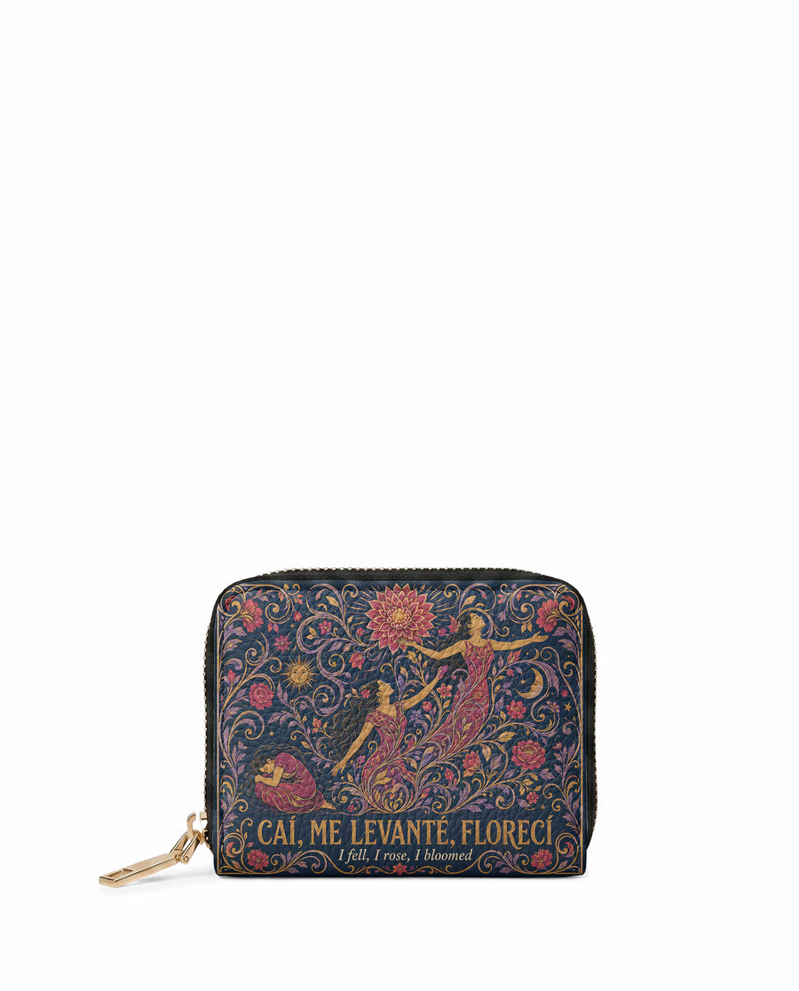 "Caí, me levanté, florecí" ver.5 Mini Wallet