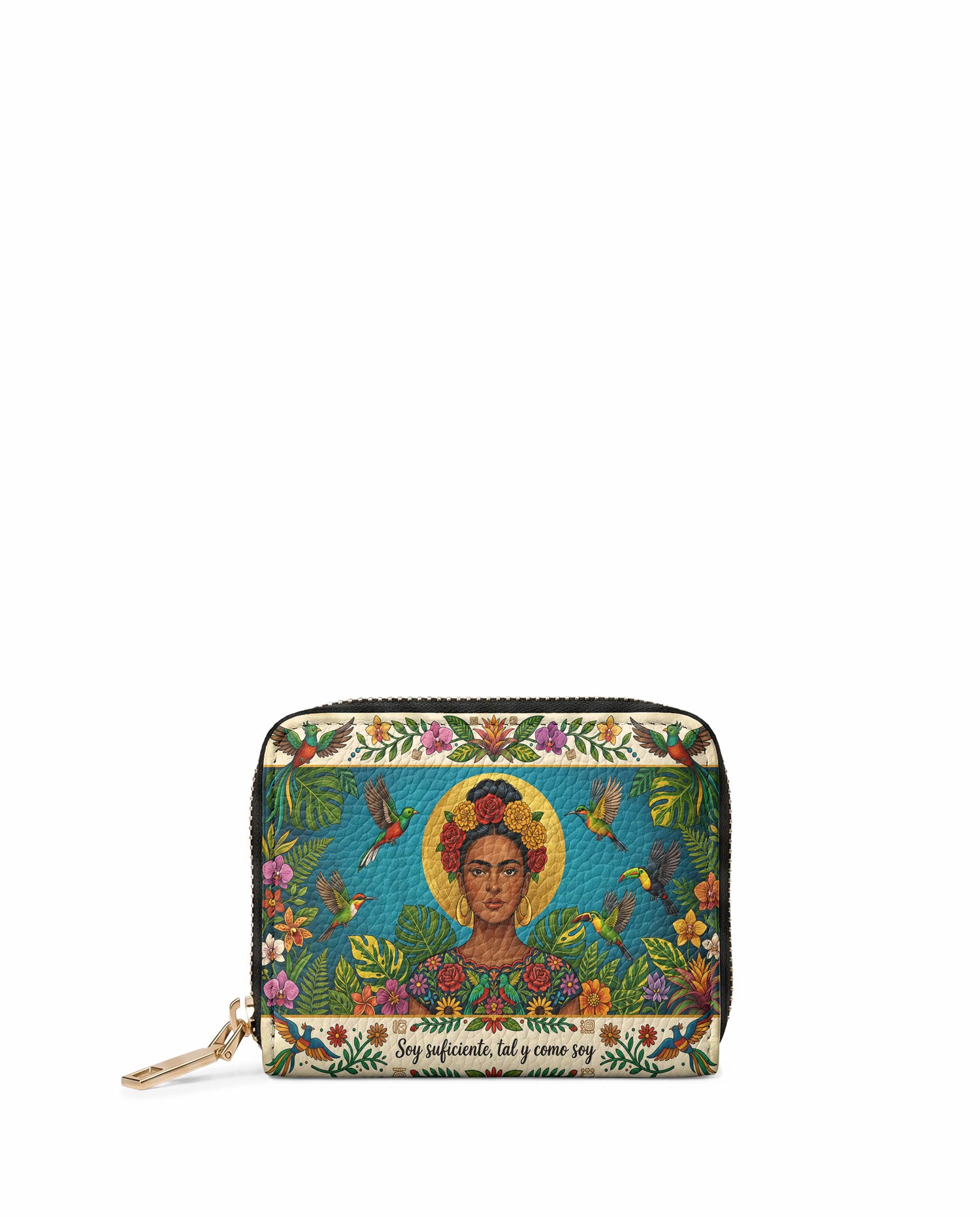 "Soy suficiente, tal y como soy" ver.11 Mini Wallet - front view | Paleta Bags