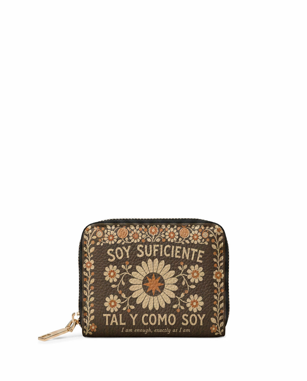 "Soy suficiente, tal y como soy" ver.6 Mini Wallet - front view | Paleta Bags