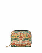 "Otomi Wild Embroidery" ver.1 Mini Wallet - front view | Paleta Bags