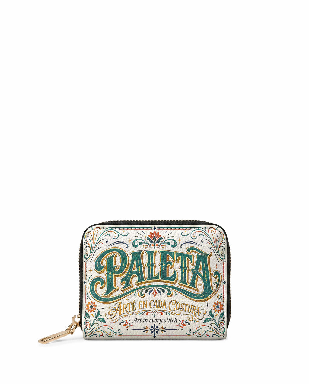 "La Paleta — Arte en cada costura" ver.2 Mini Wallet - front view | Paleta Bags