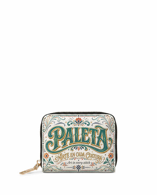 "La Paleta — Arte en cada costura" ver.2 Mini Wallet - front view | Paleta Bags