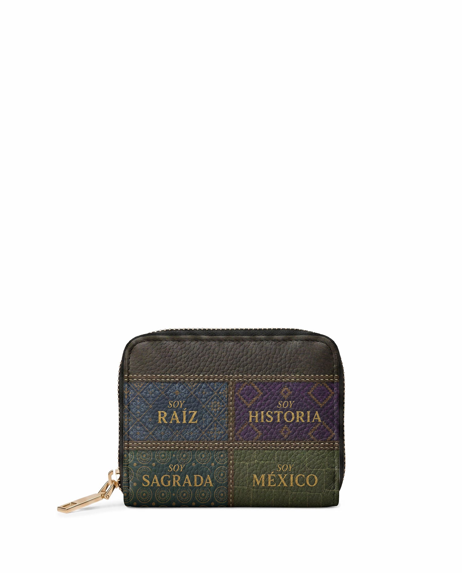 "LAS RAÍCES" ver.1 Mini Wallet - front view | Paleta Bags
