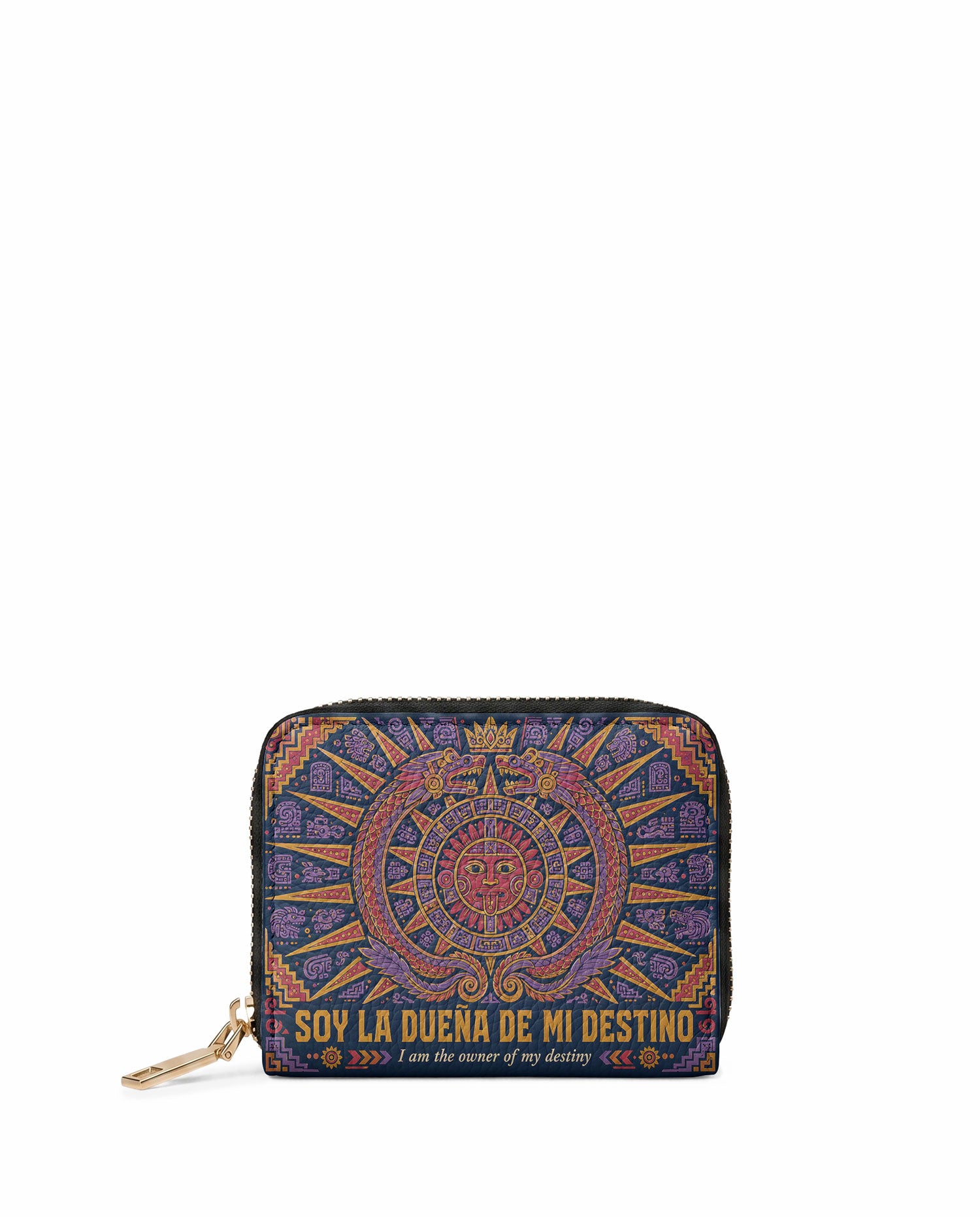 "Soy la dueña de mi destino" ver.1 Mini Wallet - front view | Paleta Bags
