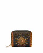 "Me levanto con el sol y llevo el fuego" ver.2 Mini Wallet - front view | Paleta Bags