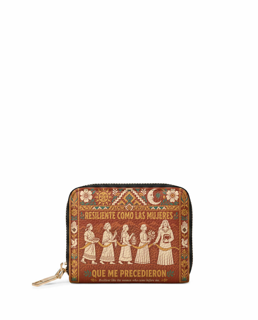 "Resiliente como las mujeres que me precedieron" ver.1 Mini Wallet