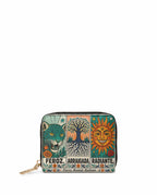 "Feroz. Arraigada. Radiante" ver.3 Mini Wallet - front view | Paleta Bags