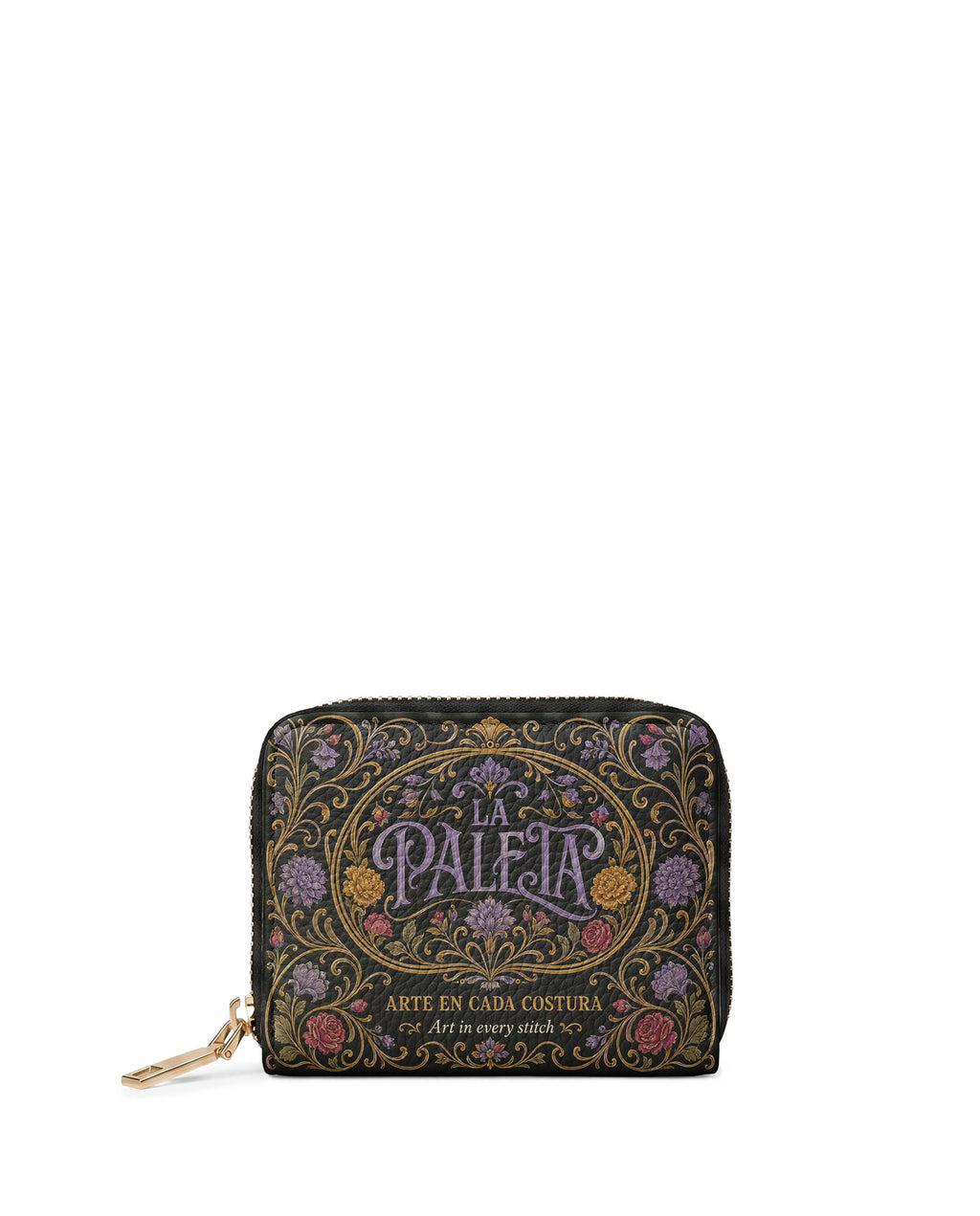 "La Paleta — Arte en cada costura" ver.1 Mini Wallet - front view | Paleta Bags