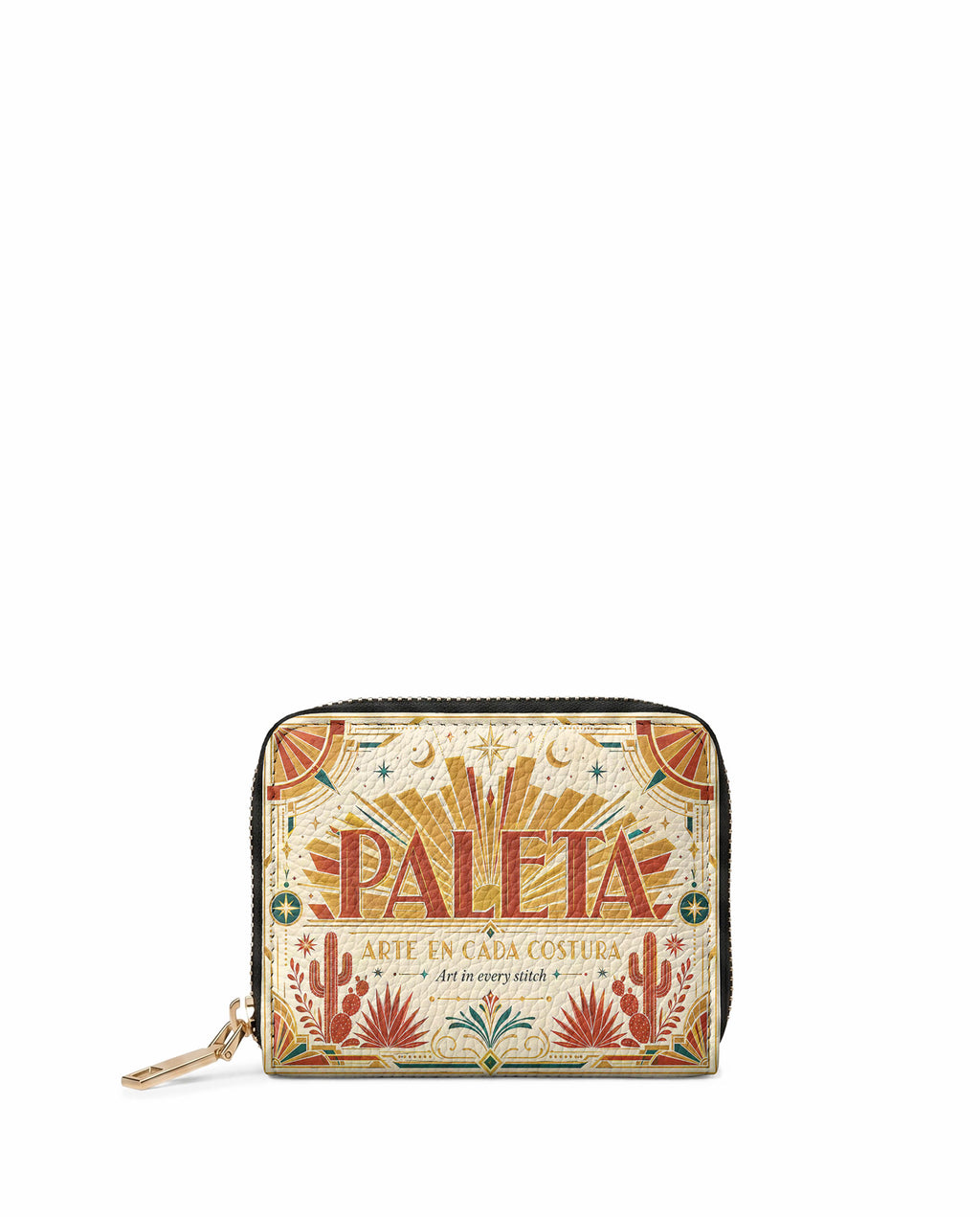 "La Paleta — Arte en cada costura" ver.4 Mini Wallet - front view | Paleta Bags