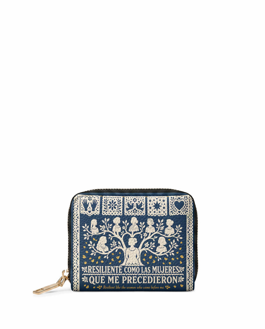 "Resiliente como las mujeres que me precedieron" ver.2 Mini Wallet