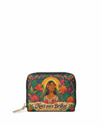 "Nací para brillar" ver.4 Mini Wallet - front view | Paleta Bags