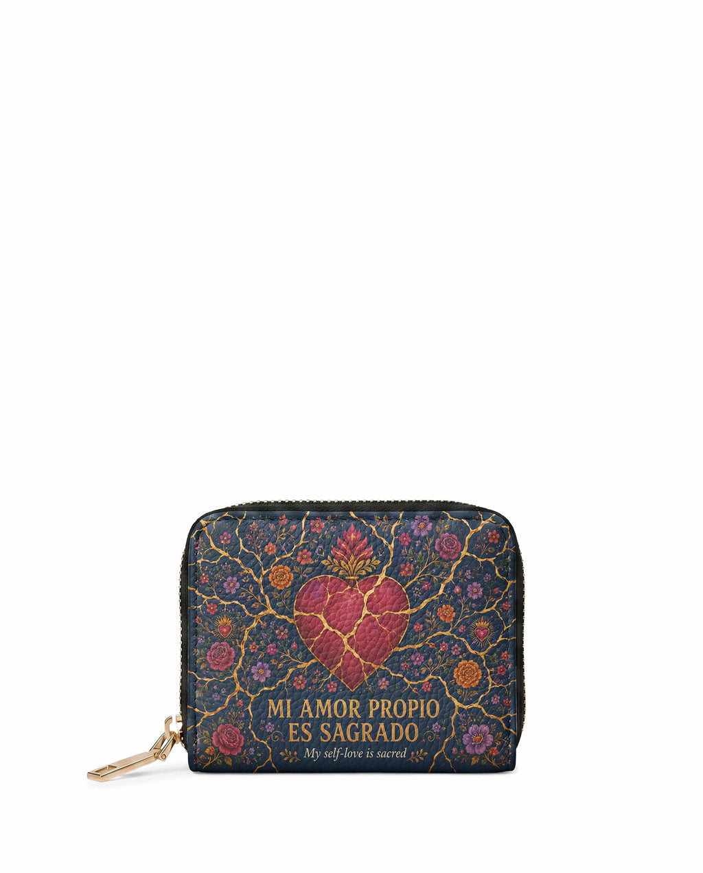 "Mi amor propio es sagrado" ver.3 Mini Wallet - front view | Paleta Bags
