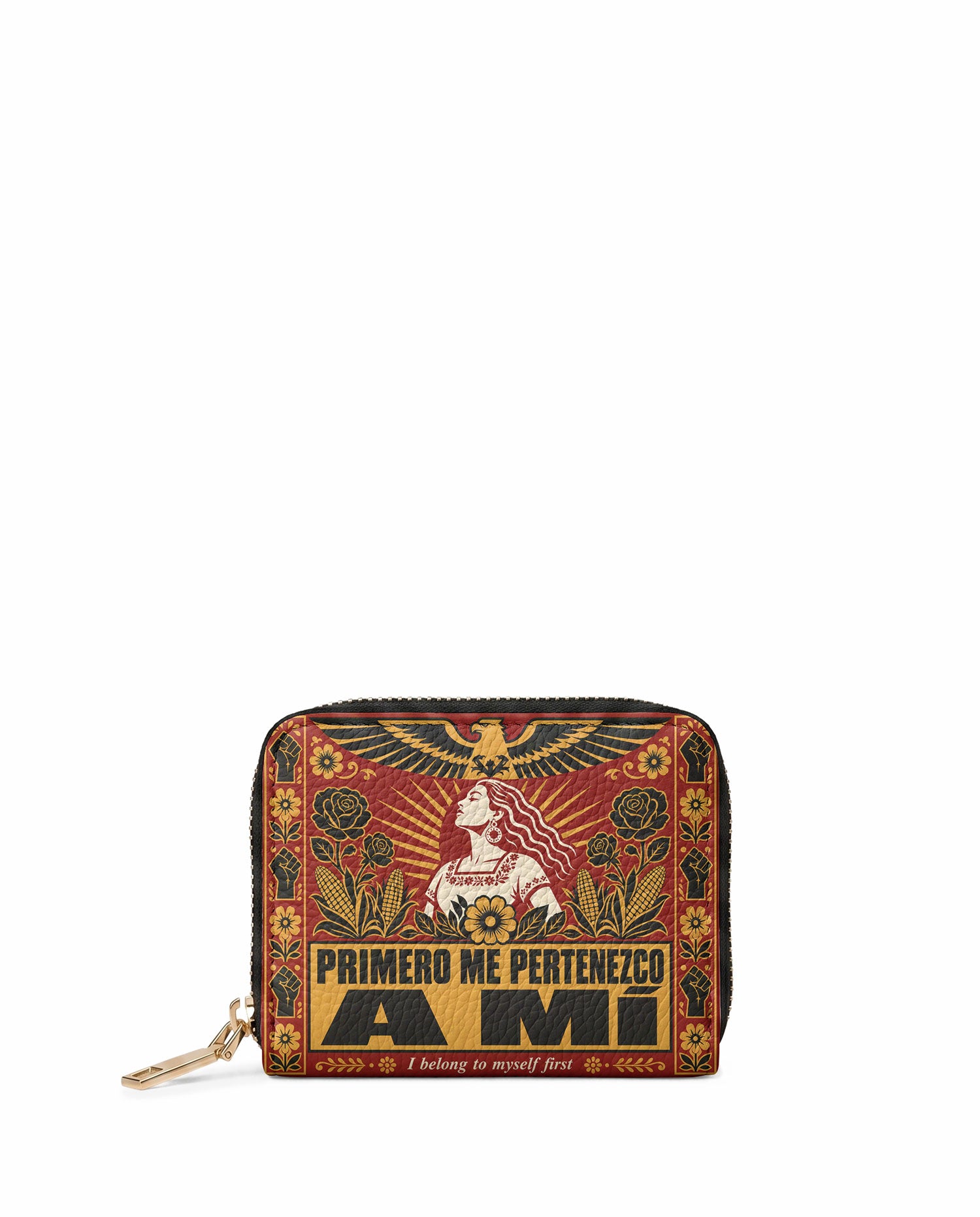 "Primero me pertenezco a mí" ver.3 Mini Wallet - front view | Paleta Bags