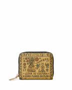 "Lleva su cultura como flores en flor" ver.5 Mini Wallet - front view | Paleta Bags