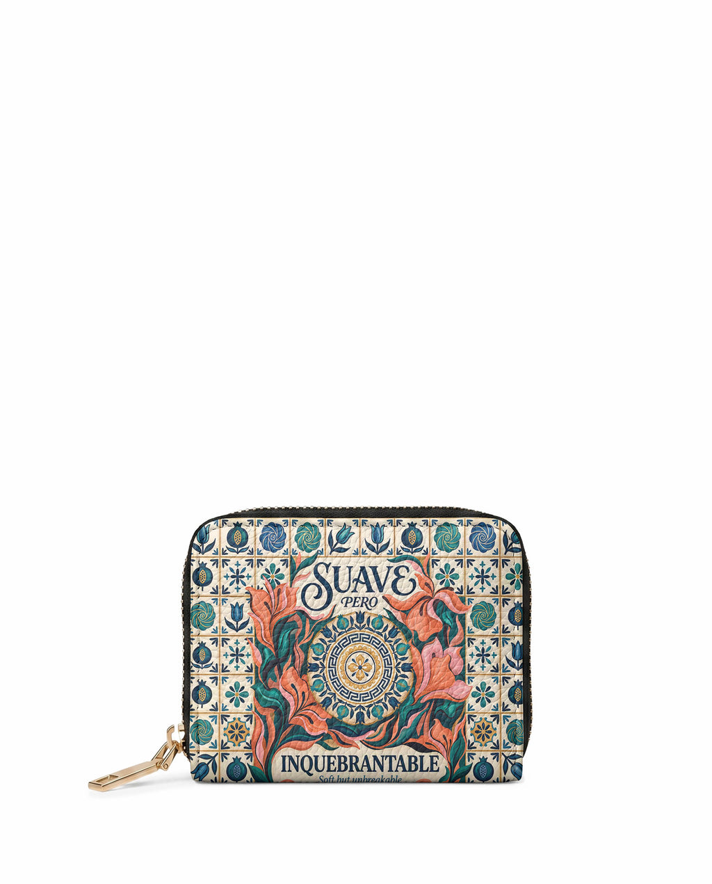 "Suave pero inquebrantable" ver.6 Mini Wallet - front view | Paleta Bags