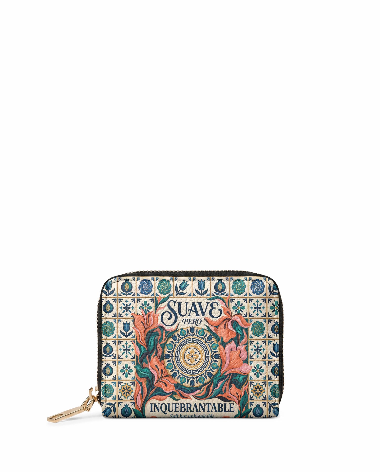 "Suave pero inquebrantable" ver.6 Mini Wallet - front view | Paleta Bags