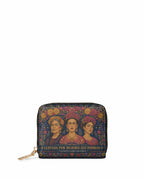 "Llevada por mujeres que inspiran" ver.2 Mini Wallet - front view | Paleta Bags