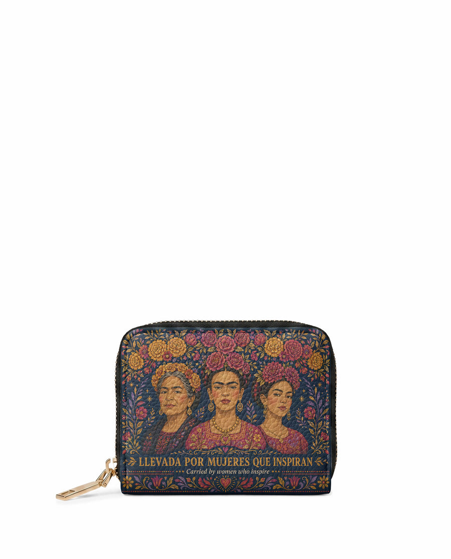 "Llevada por mujeres que inspiran" ver.2 Mini Wallet
